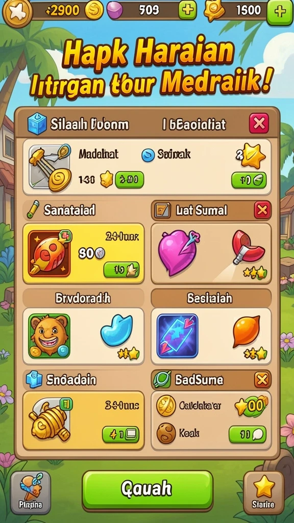 bolagila - Screenshot menampilkan tampilan awal permainan BOLAGILA.