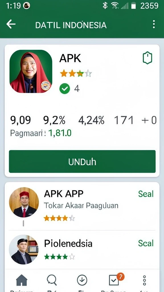 jerukbet - Tampilan awal aplikasi JERUKBET yang menarik.